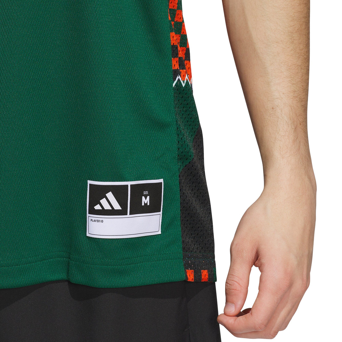 #1 Miami Hurricanes Black History Month Basketball Jersey - Green/Orange