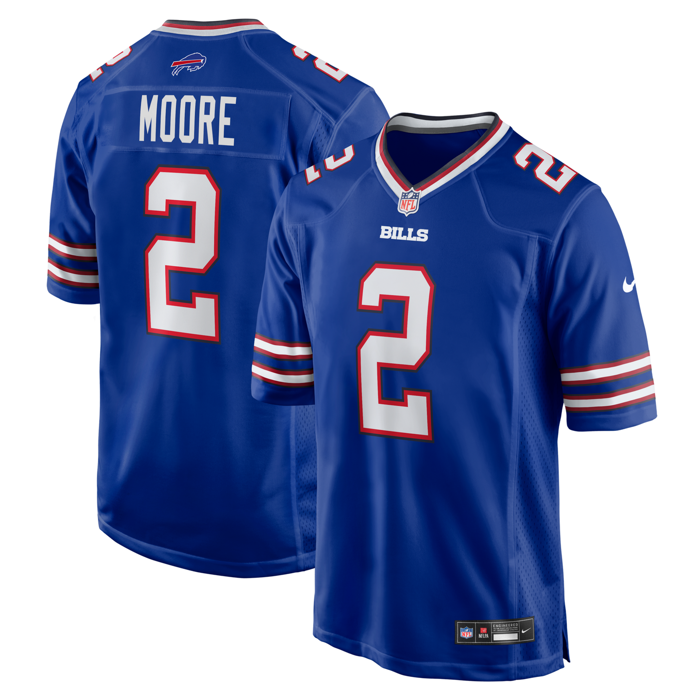 Buffalo Bills D.J. Moore Nike Royal Game Jersey