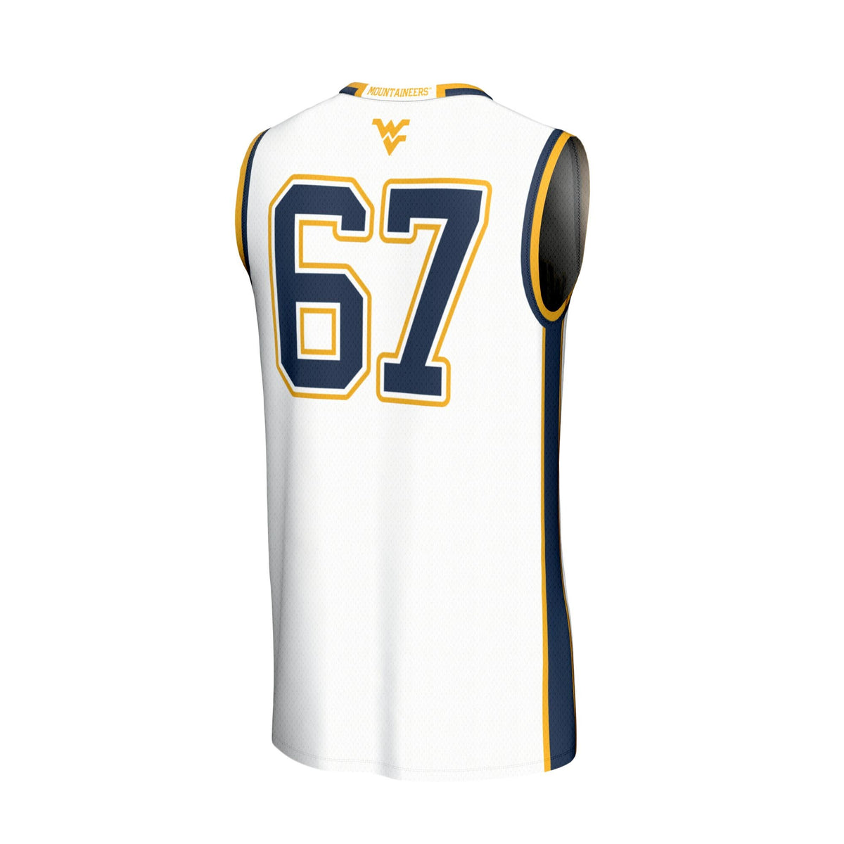 West Virginia Mountaineers GameDay Greats Lightweight Collegiate Basketball Fashion Jersey - White