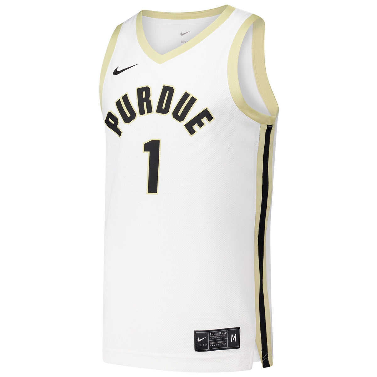 #1 Purdue Boilermakers Replica Basketball Jersey - White