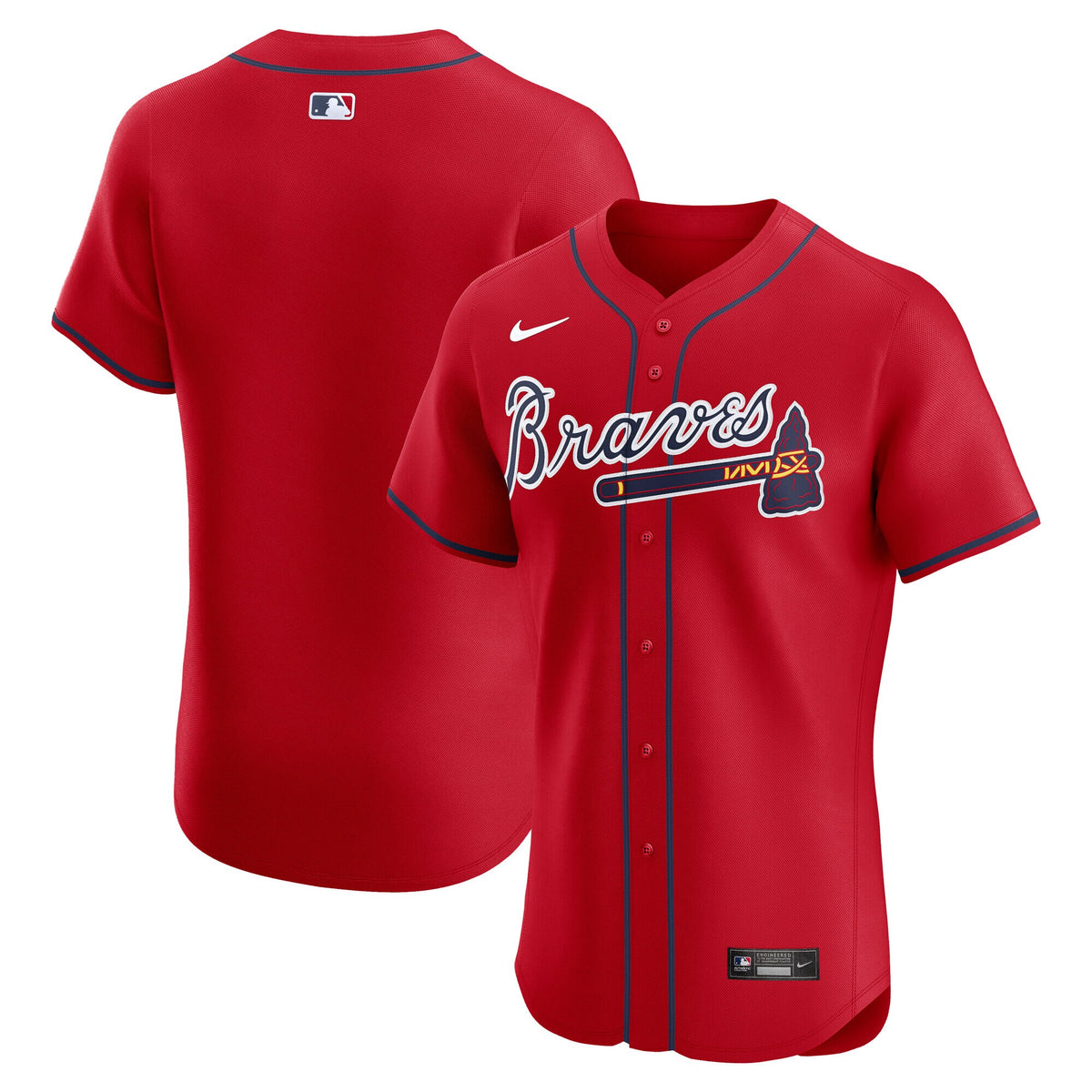 Atlanta Braves Red Alternate Elite Jersey