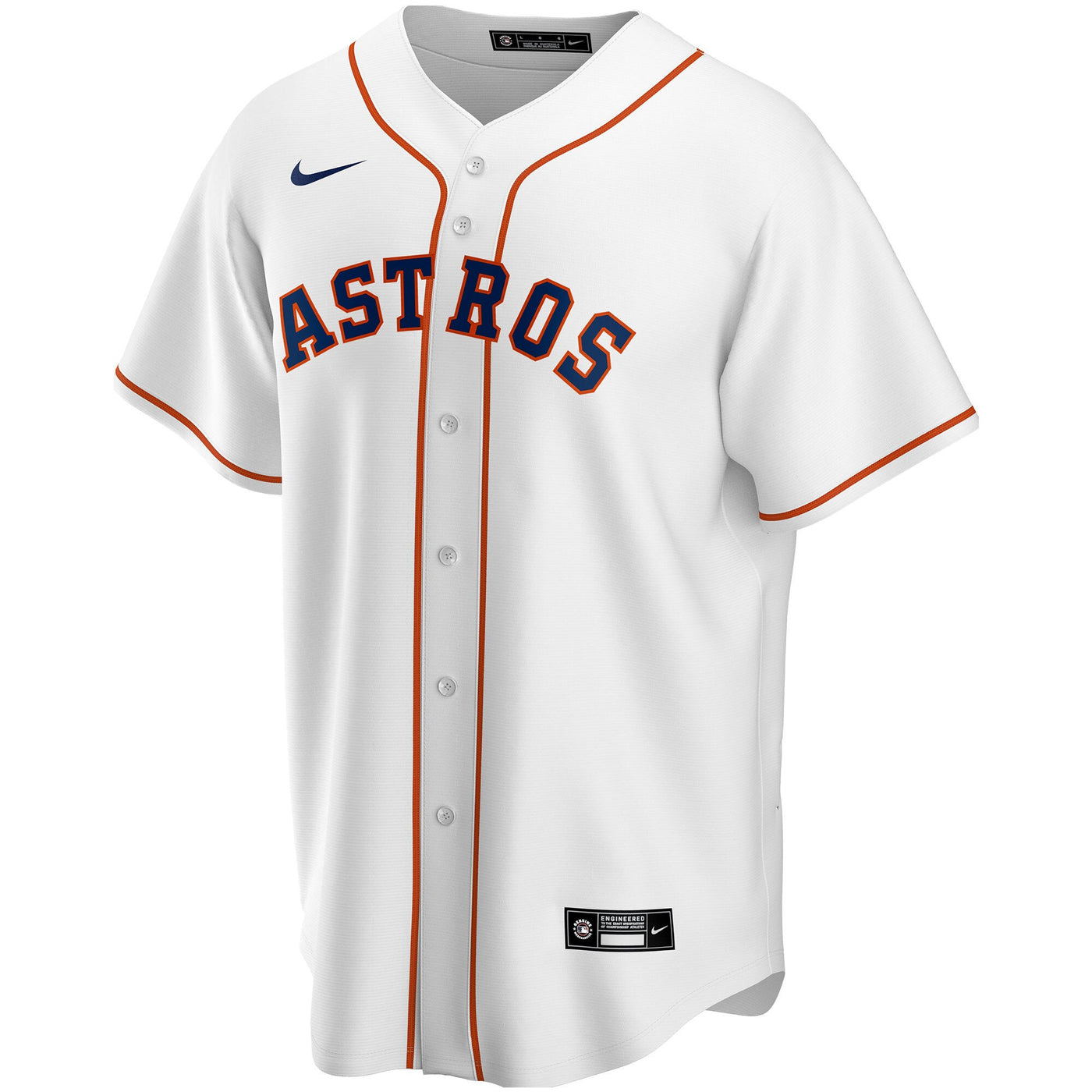Houston Astros Nike White Home Replica Custom Jersey