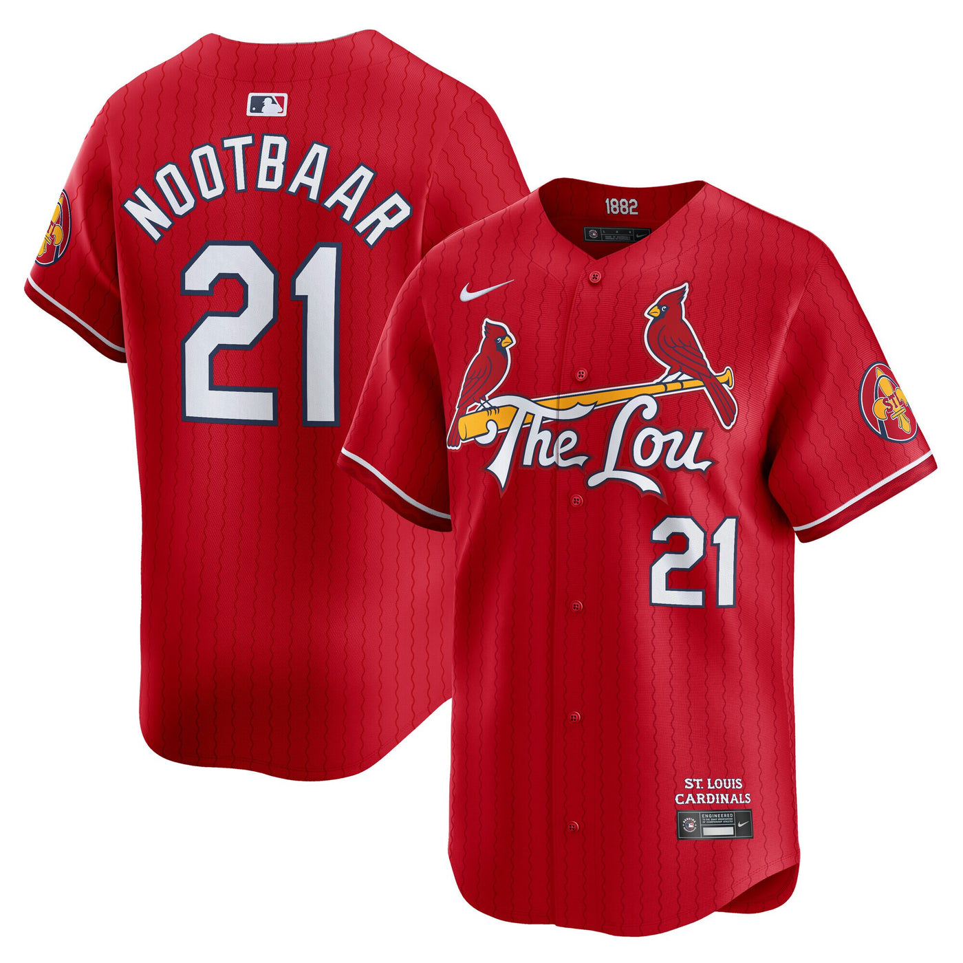 St. Louis Cardinals Lars Nootbaar Nike Red City Connect Limited Player Jersey