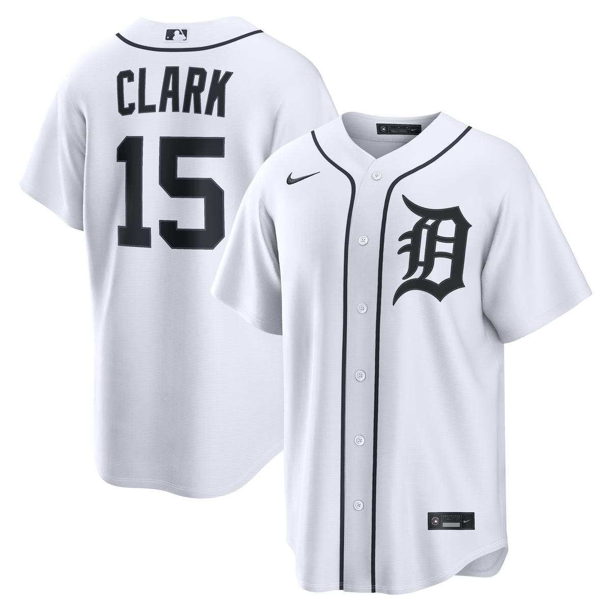 Detroit Tigers Max Clark White Home Replica Jersey