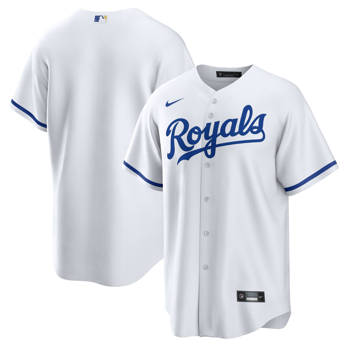 Kansas City Royals White Home Big & Tall Replica Jersey