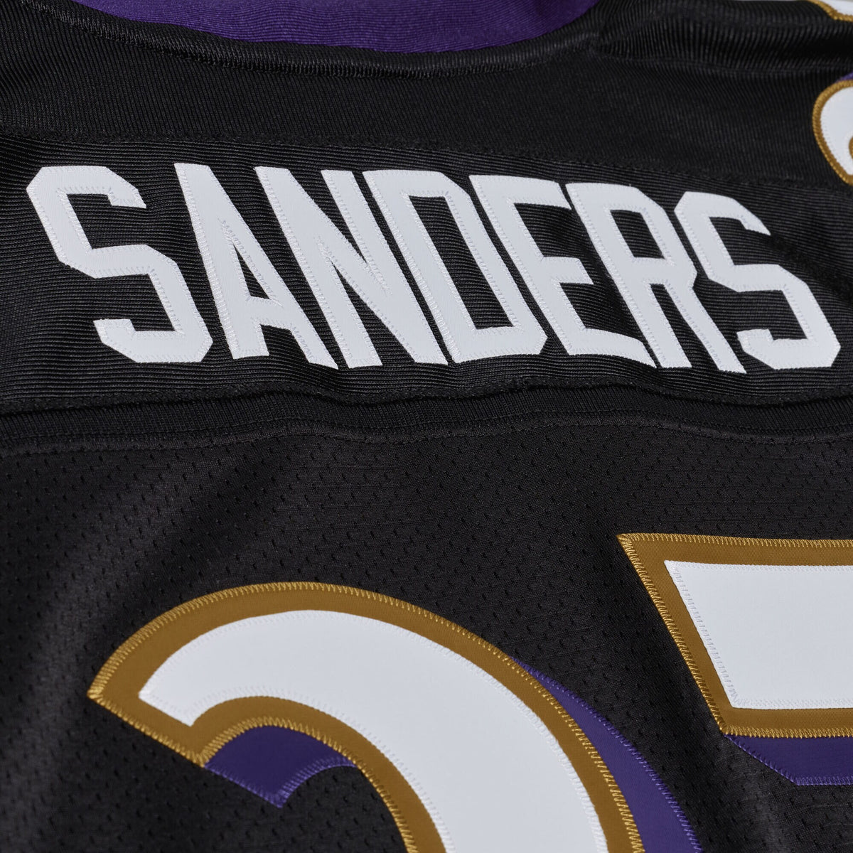 Baltimore Ravens Deion Sanders Mitchell & Ness Black 2005 Authentic Throwback Jersey