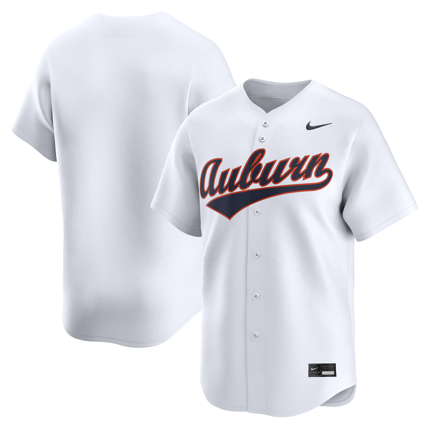 Nike White Auburn Tigers Home Limited Baseball Jersey