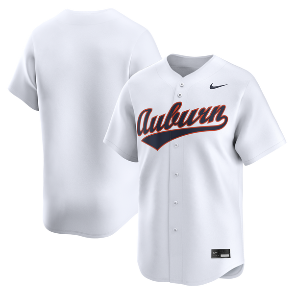 Nike White Auburn Tigers Home Limited Baseball Jersey