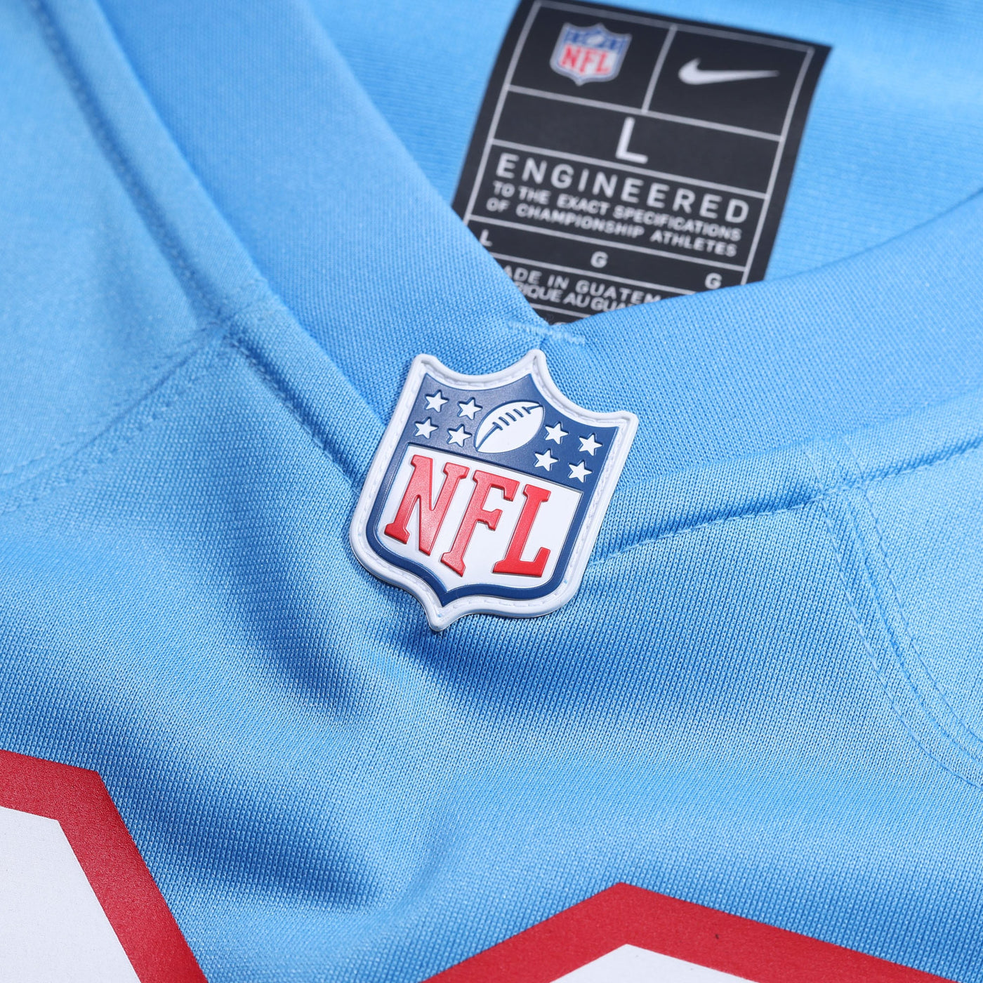Tennessee Titans Steve McNair Nike Light Blue Retired Player Alternate Game Jersey