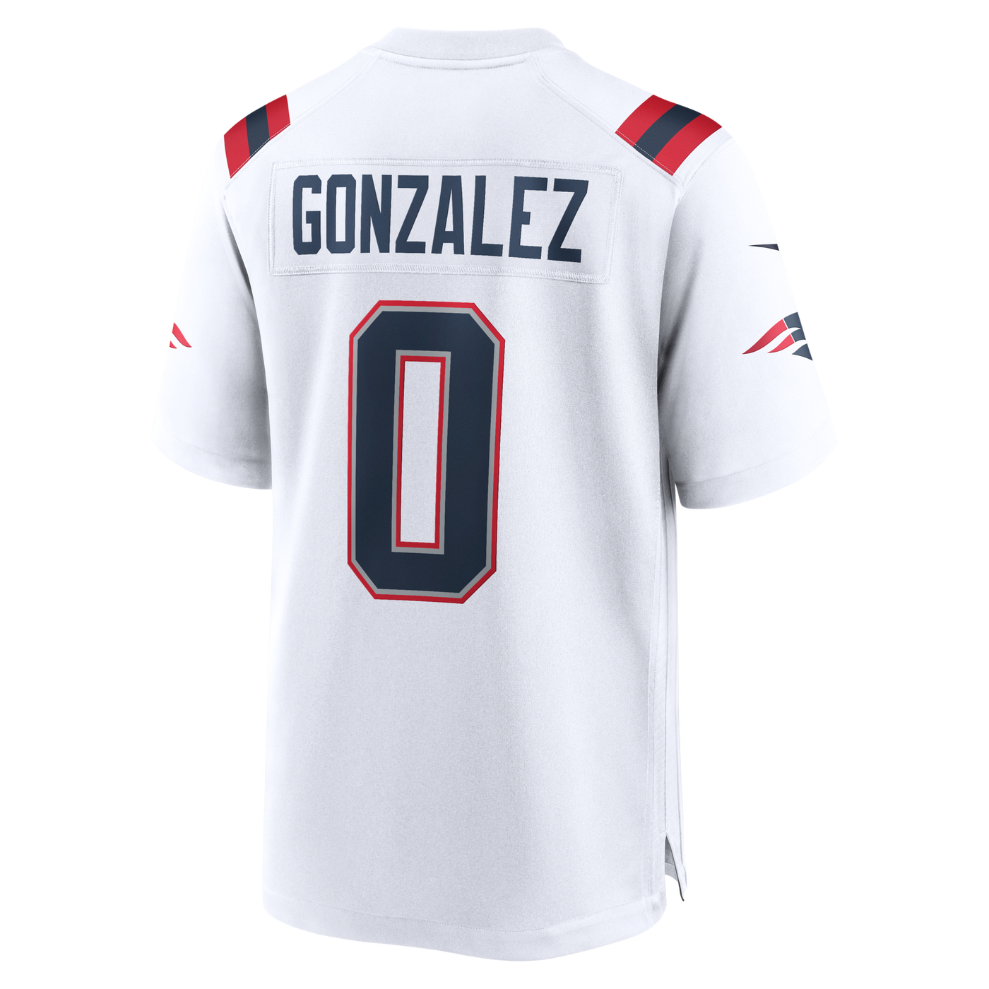 New England Patriots Christian Gonzalez Nike White Game Jersey
