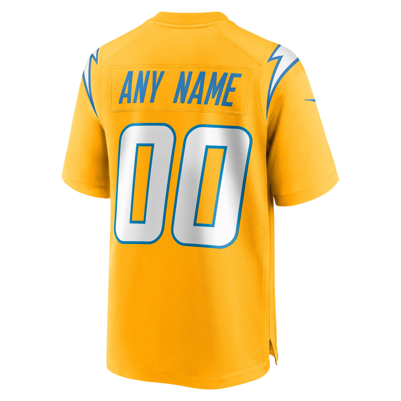 Los Angeles Chargers Nike Gold Alternate Charger Power Game Custom Jersey
