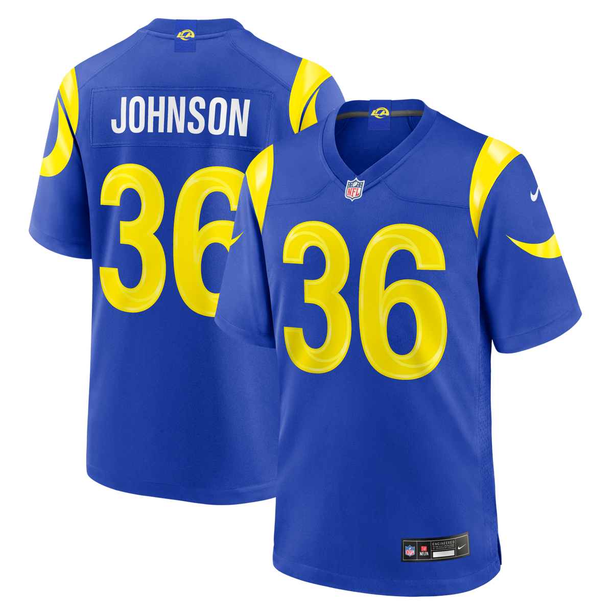 Los Angeles Rams Alex Johnson Royal Team Game Jersey