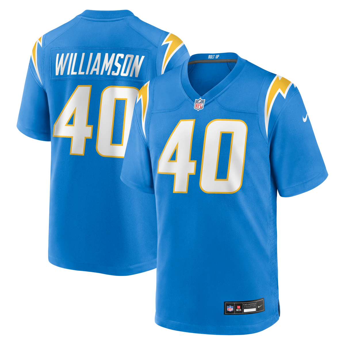 Los Angeles Chargers Kendall Williamson Powder Blue Team Game Jersey