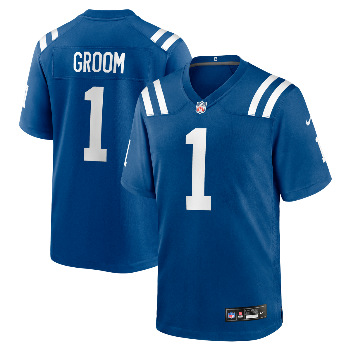 Indianapolis Colts Number 1 Groom Royal Game Jersey