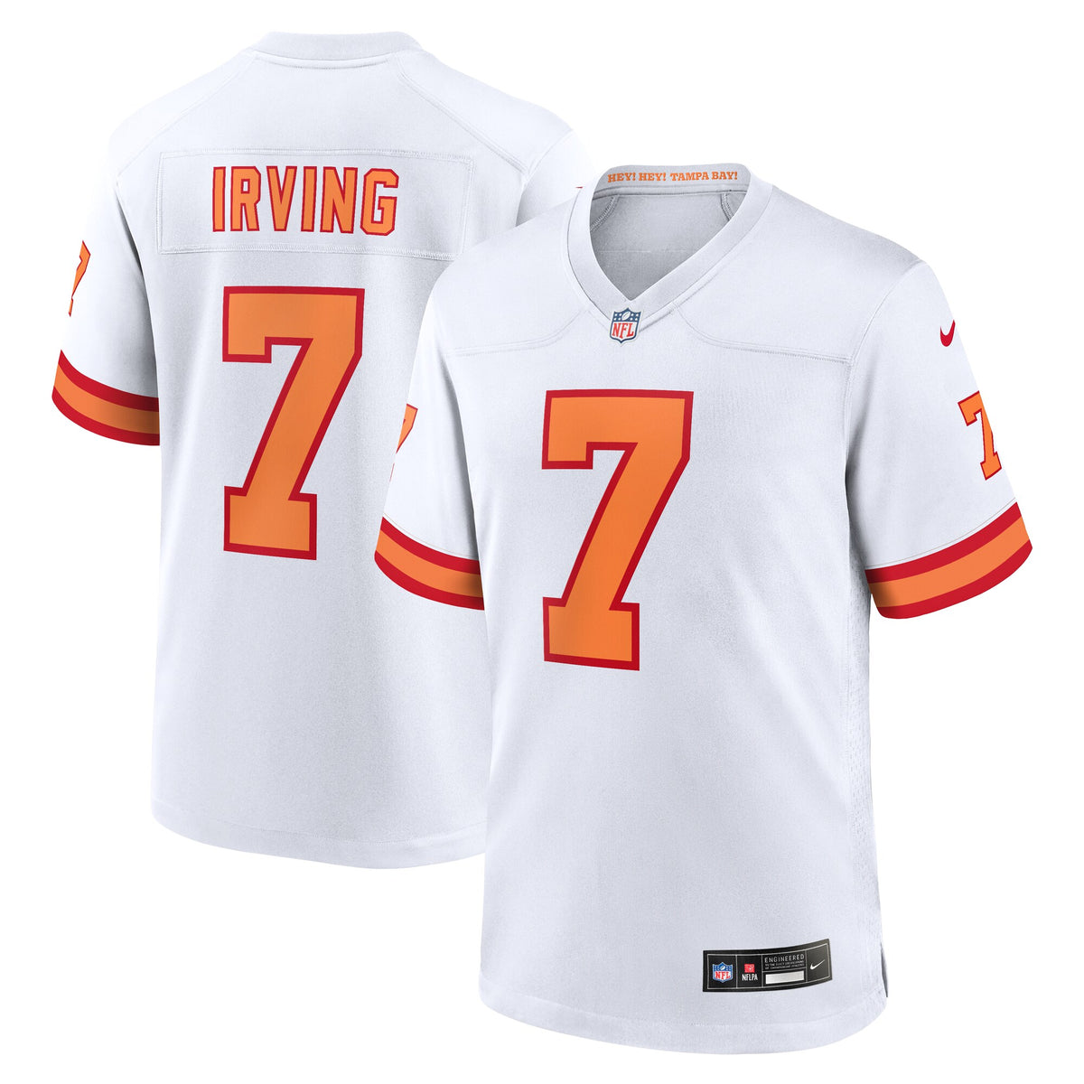 '76 Tampa Bay Buccaneers Bucky Irving White Game Jersey