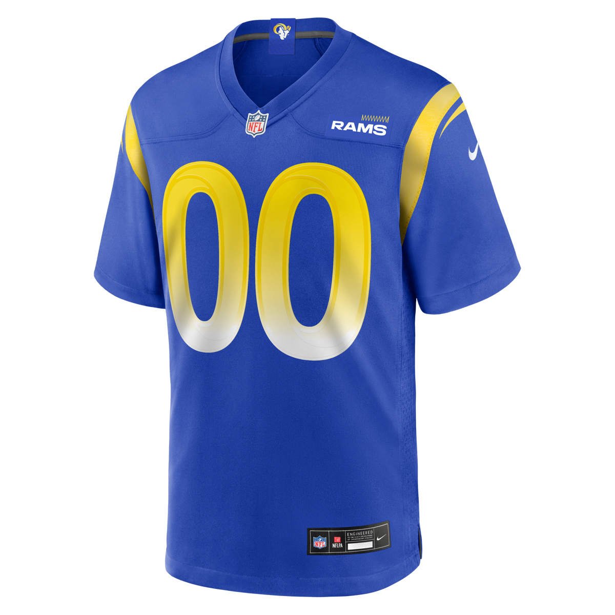 Los Angeles Rams Royal Custom Game Jersey