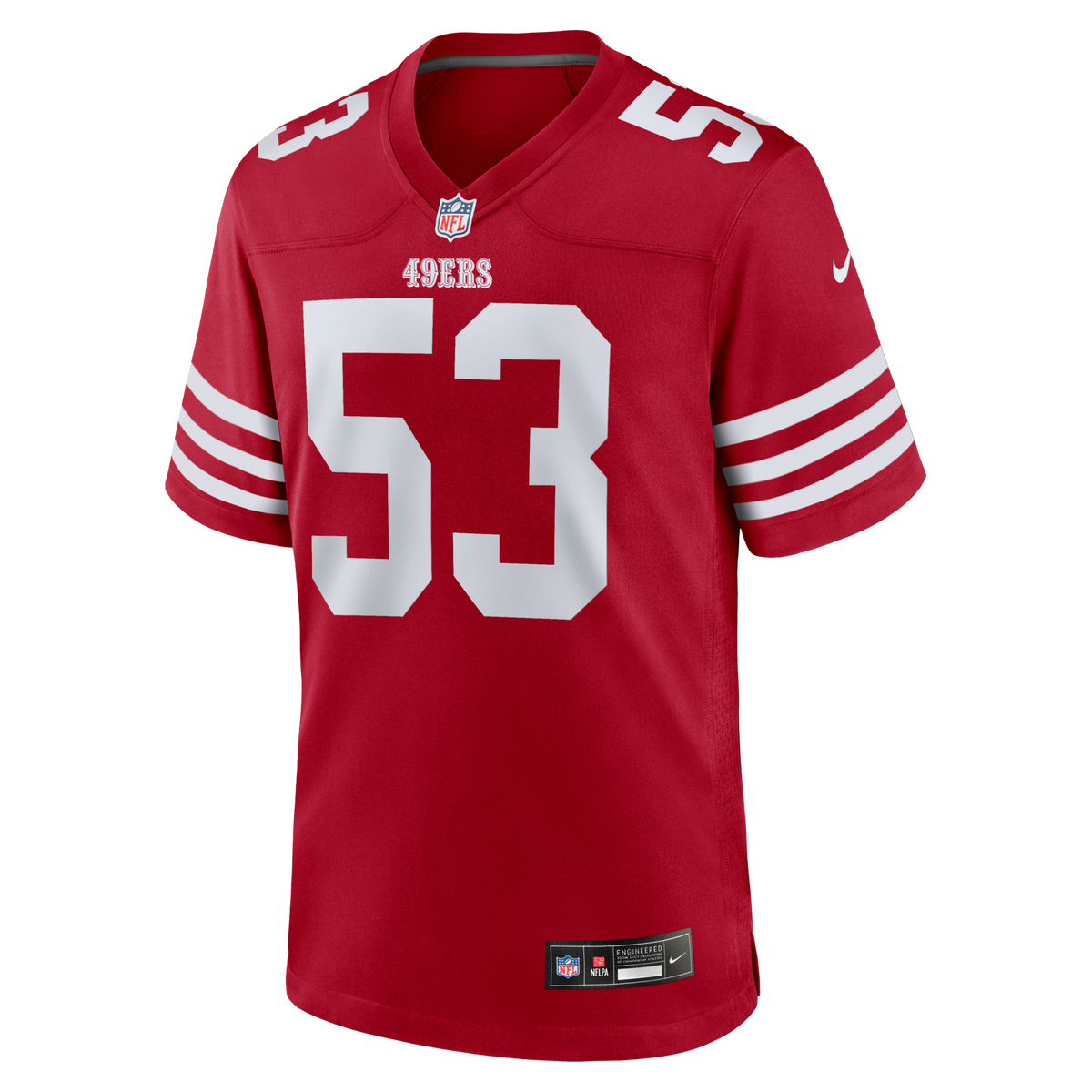 San Francisco 49ers Jaden Dugger Scarlet Team Game Jersey
