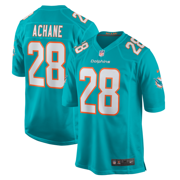 Miami Dolphins Devon Achane Nike Aqua Player Game Jersey