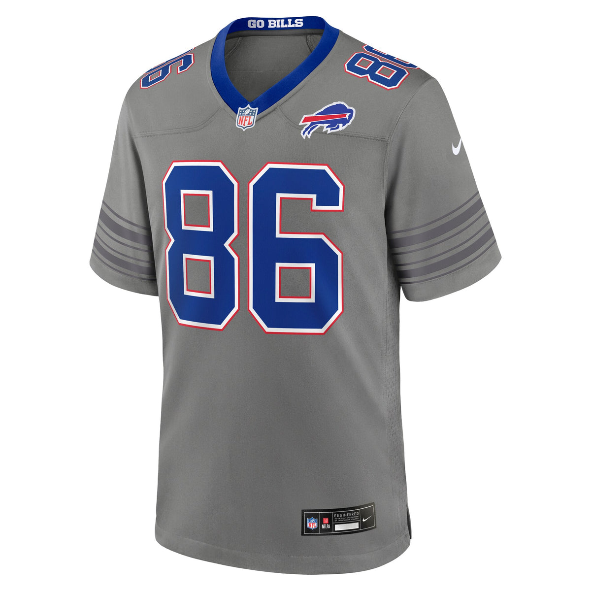 Buffalo Bills Dalton Kincaid Gray Nickel City Game Jersey