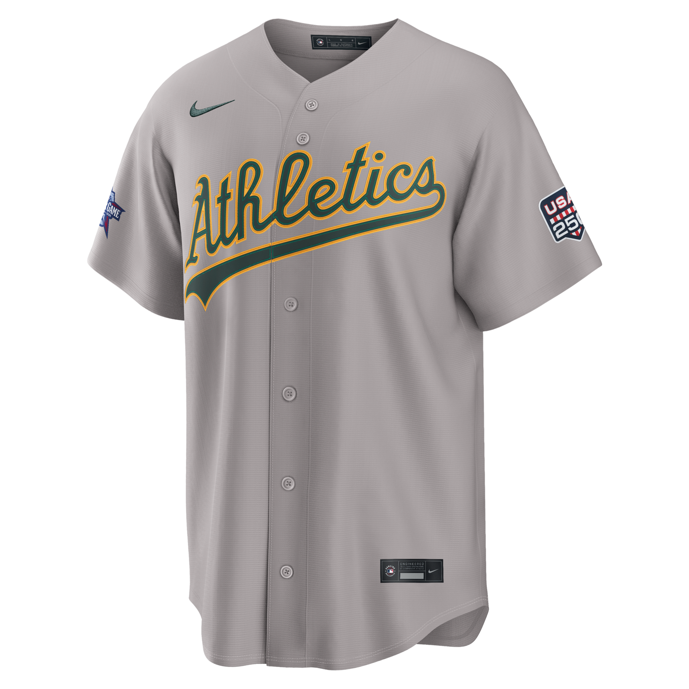 2026 All-Star Game Athletics Shea Langeliers Nike Gray Replica Jersey