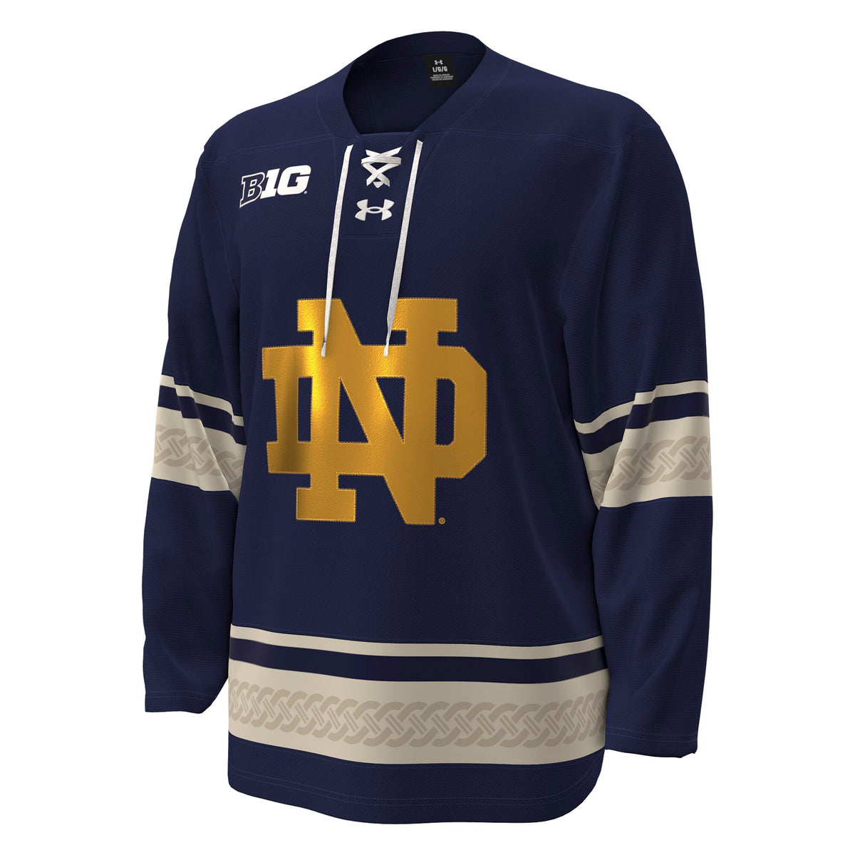#42 Notre Dame Fighting Irish Under Armour Alternate Replica Hockey Jersey - Navy