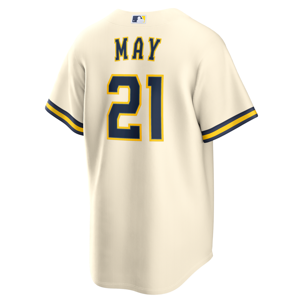 Milwaukee Brewers Dustin May Cream Home Replica Jersey
