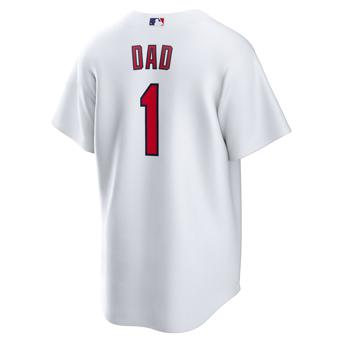 St. Louis Cardinals White #1 Dad Home Replica Jersey