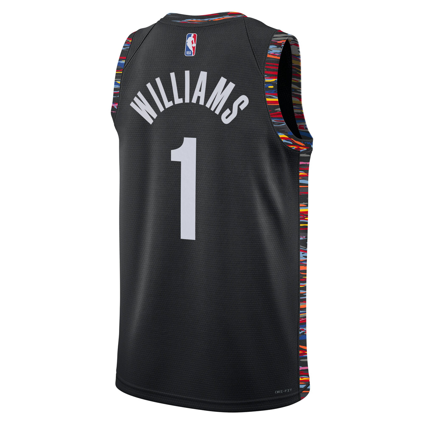 Brooklyn Nets Nike 2025/26 City Edition Swingman Jersey - Black - Ziaire Williams