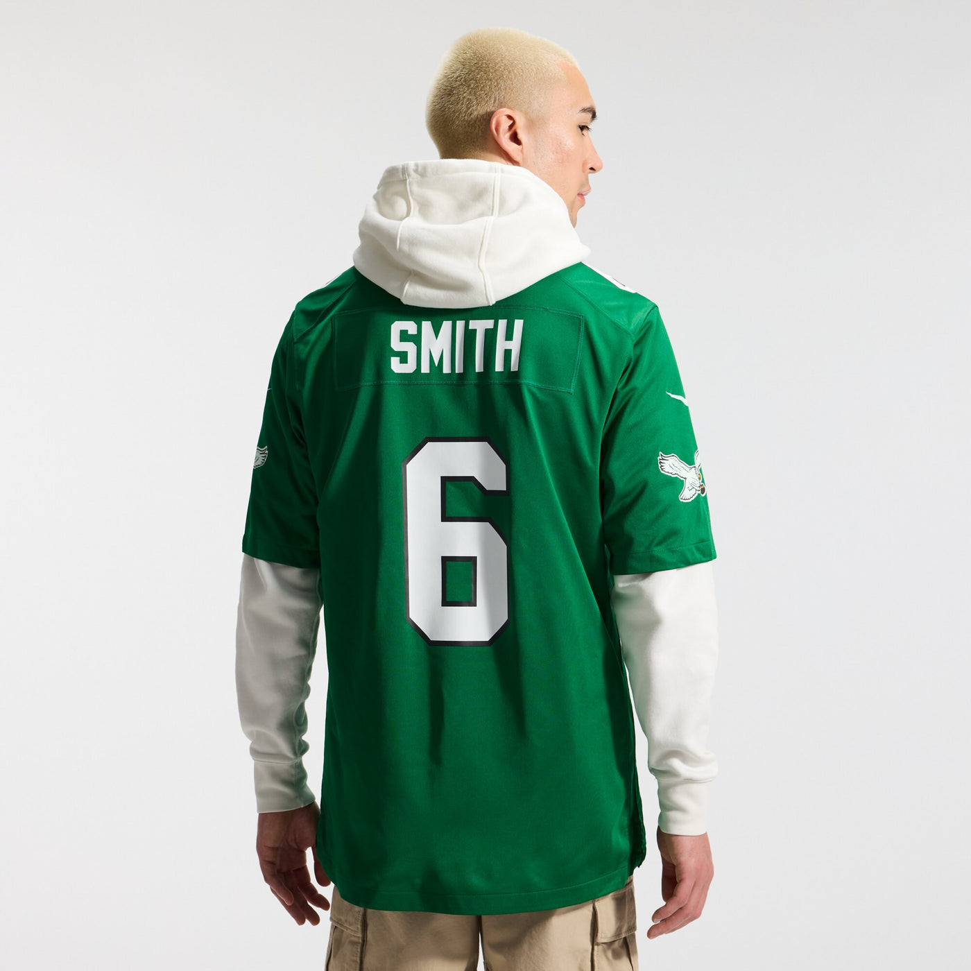 Philadelphia Eagles DeVonta Smith Nike Kelly Green Alternate Game Player Jersey