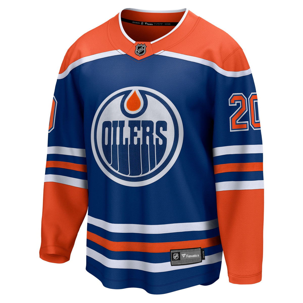 Edmonton Oilers Curtis Lazar Fanatics Royal Home Breakaway Jersey