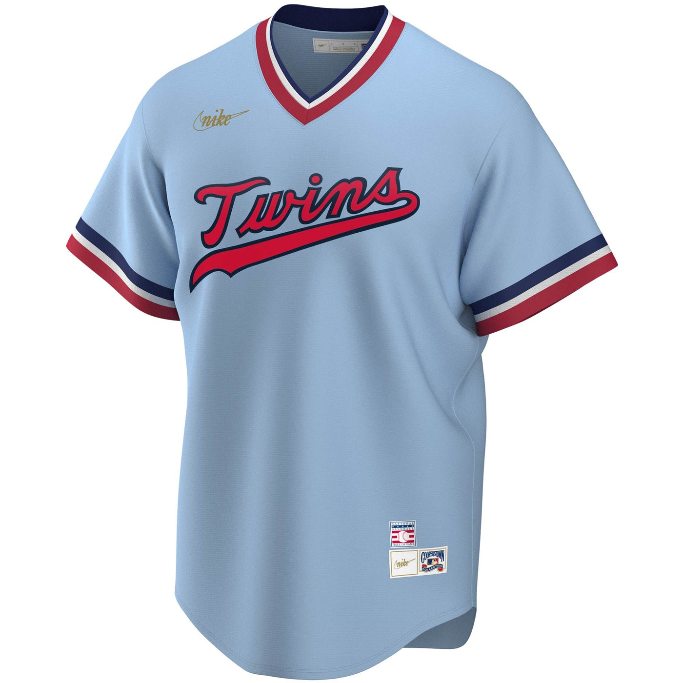 Minnesota Twins Rod Carew Nike Light Blue Road Cooperstown Collection Player Jersey