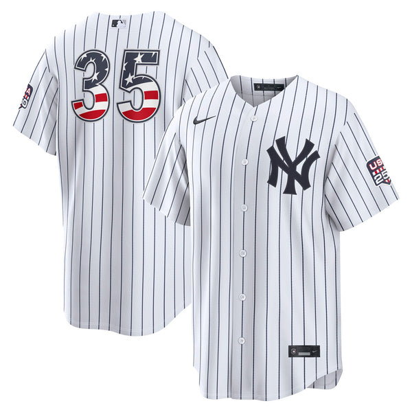 Fourth of July New York Yankees Cody Bellinger Nike White USA 250 Stadium Jersey
