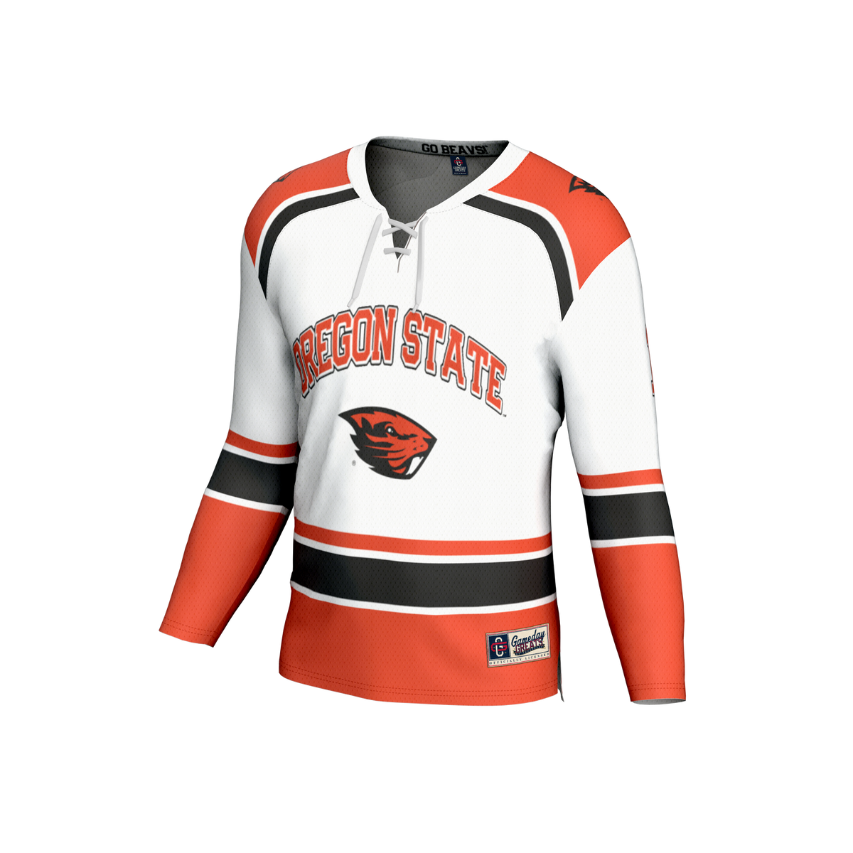#1 Oregon State Beavers GameDay Greats Lightweight Hockey Fashion Jersey - White