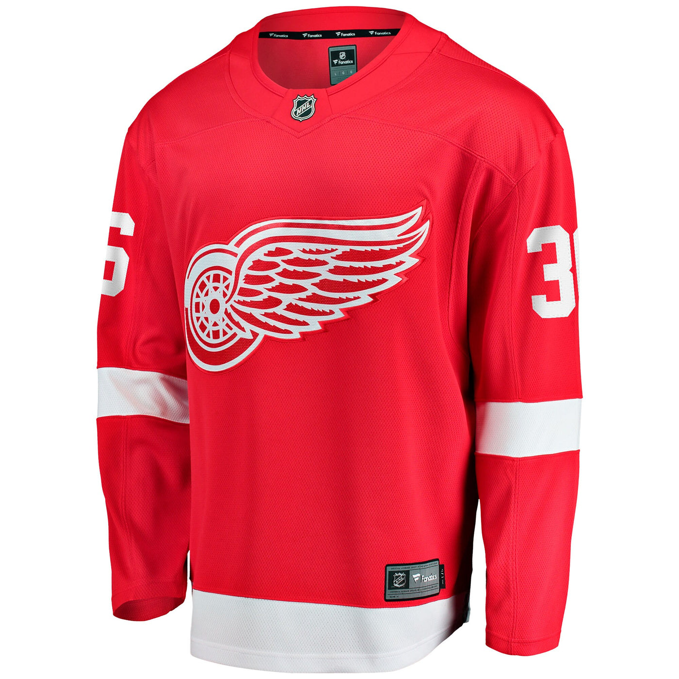Detroit Red Wings John Gibson Fanatics Red Home Breakaway Jersey