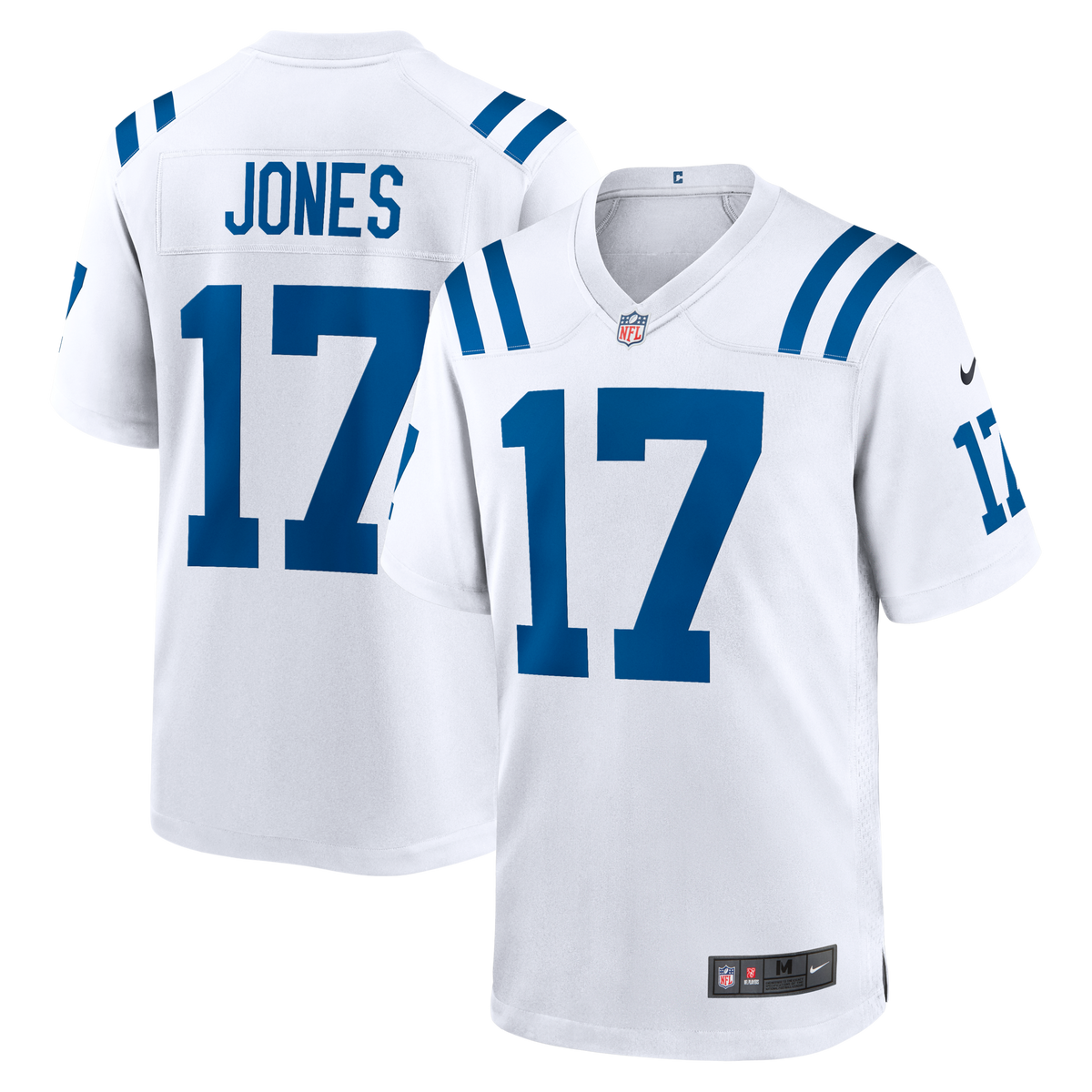 Indianapolis Colts Daniel Jones White Game Jersey
