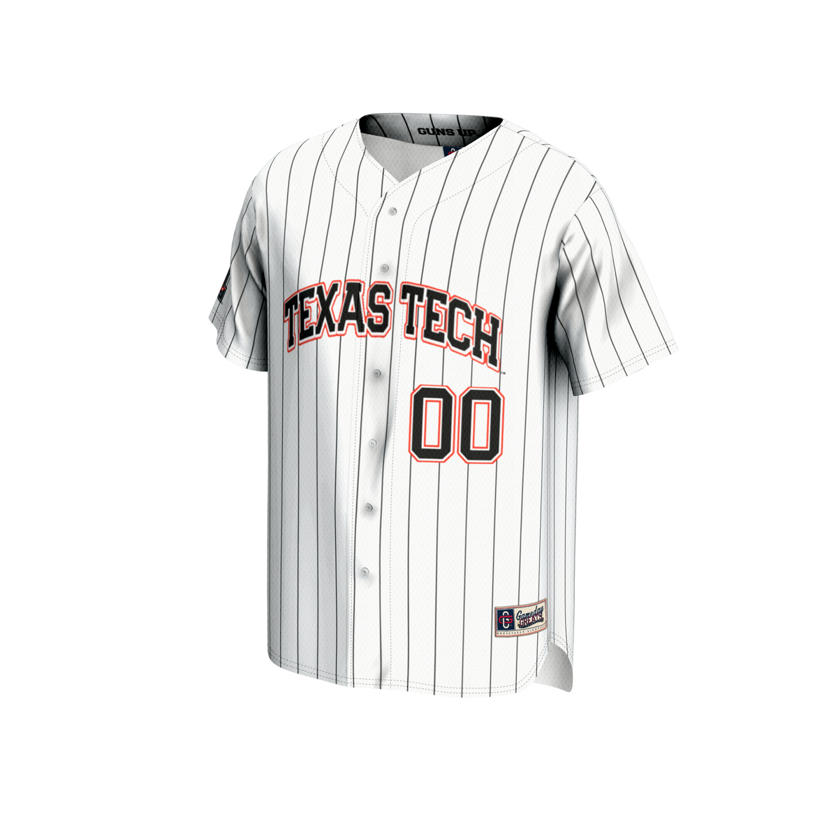 Texas Tech Red Raiders GameDay Greats NIL Pick-A-Player Baseball Lightweight Jersey - White