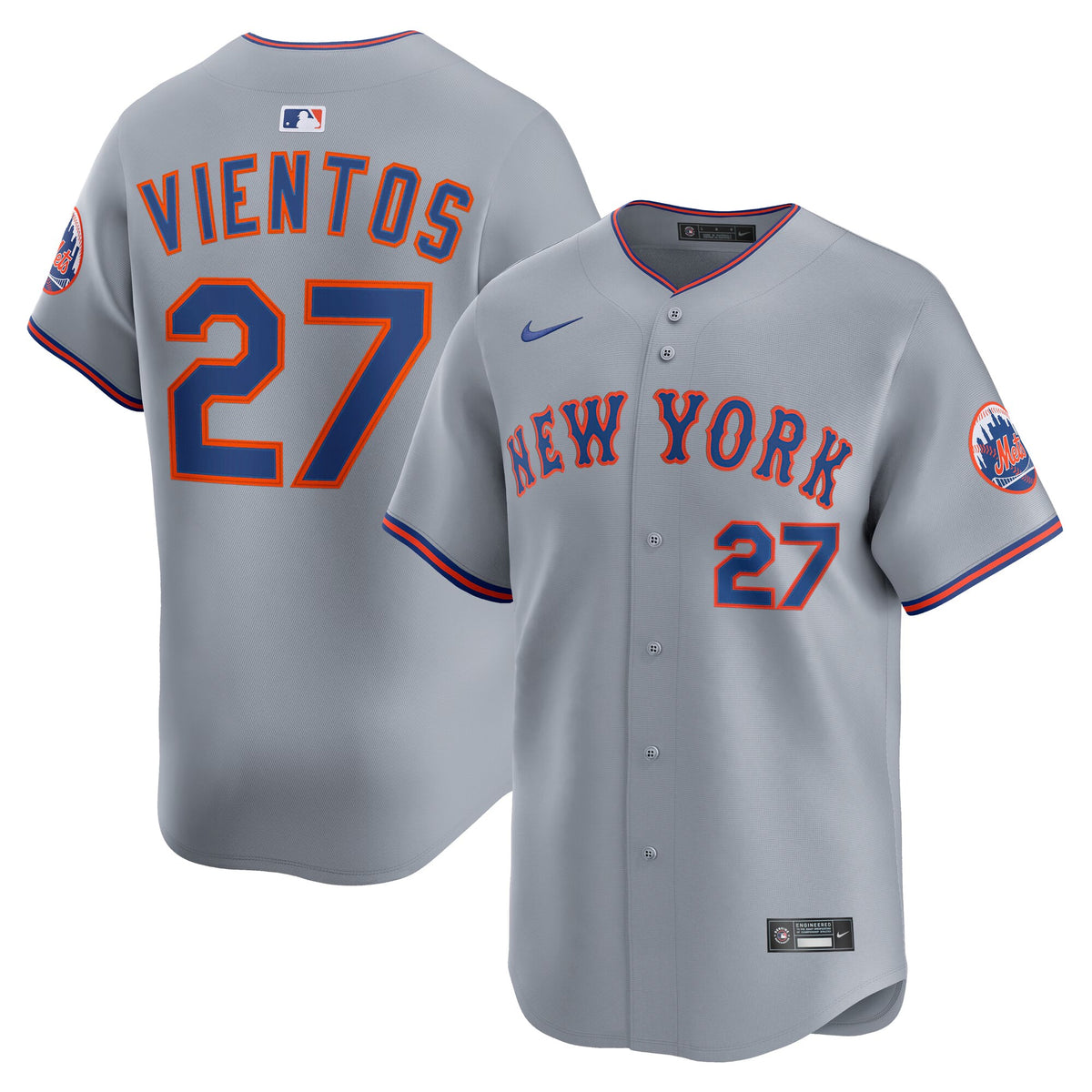 New York Mets Mark Vientos Gray All-Star Limited Jersey