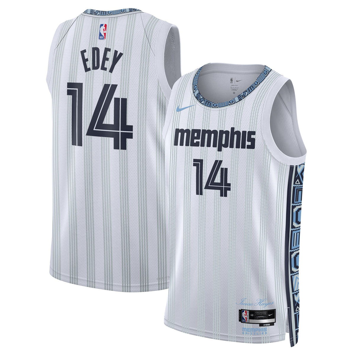 Memphis Grizzlies 2025/26 City Edition Swingman Jersey - Gray - Zach Edey -