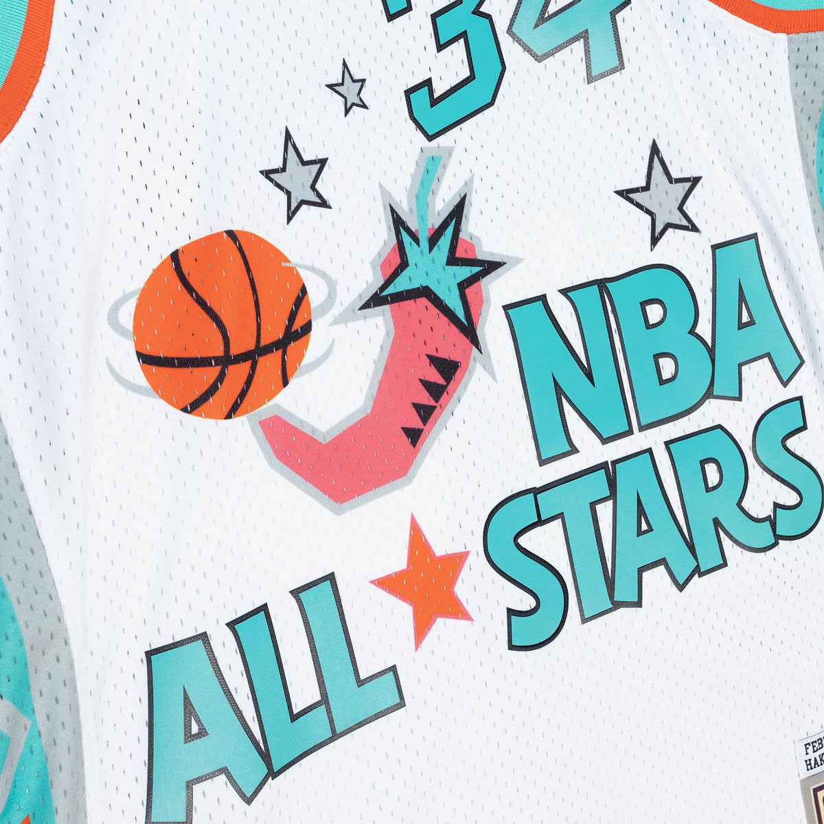 NBA Mitchell & Ness Hakeem Olajuwon 1996 Swingman Authentic Jersey All-Star - White