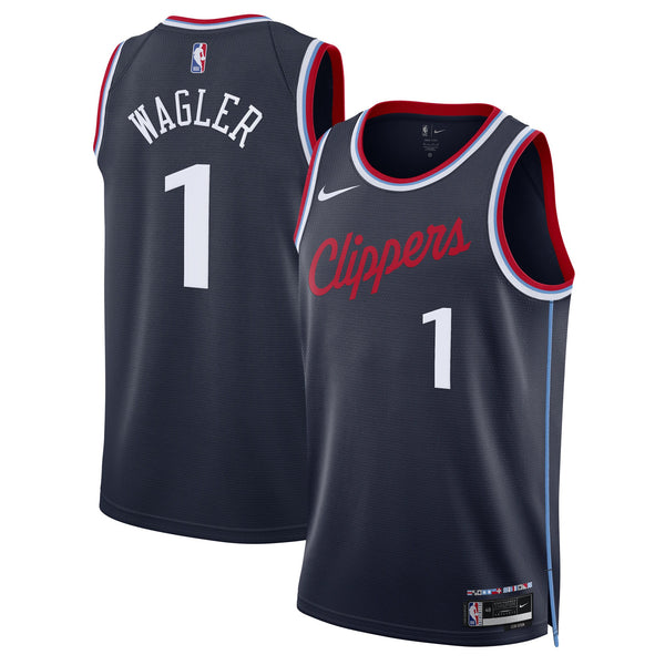 LA Clippers Nike Replica Icon Swingman Jersey - Navy - Keaton Wagler