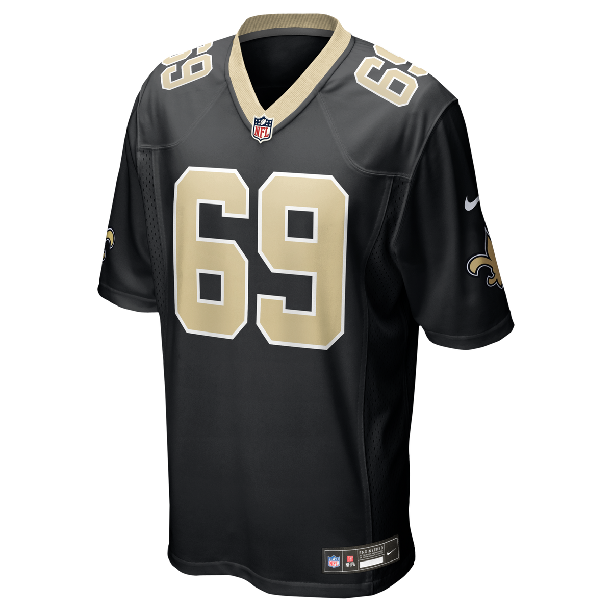 New Orleans Saints Barry Wesley Black Team Game Jersey