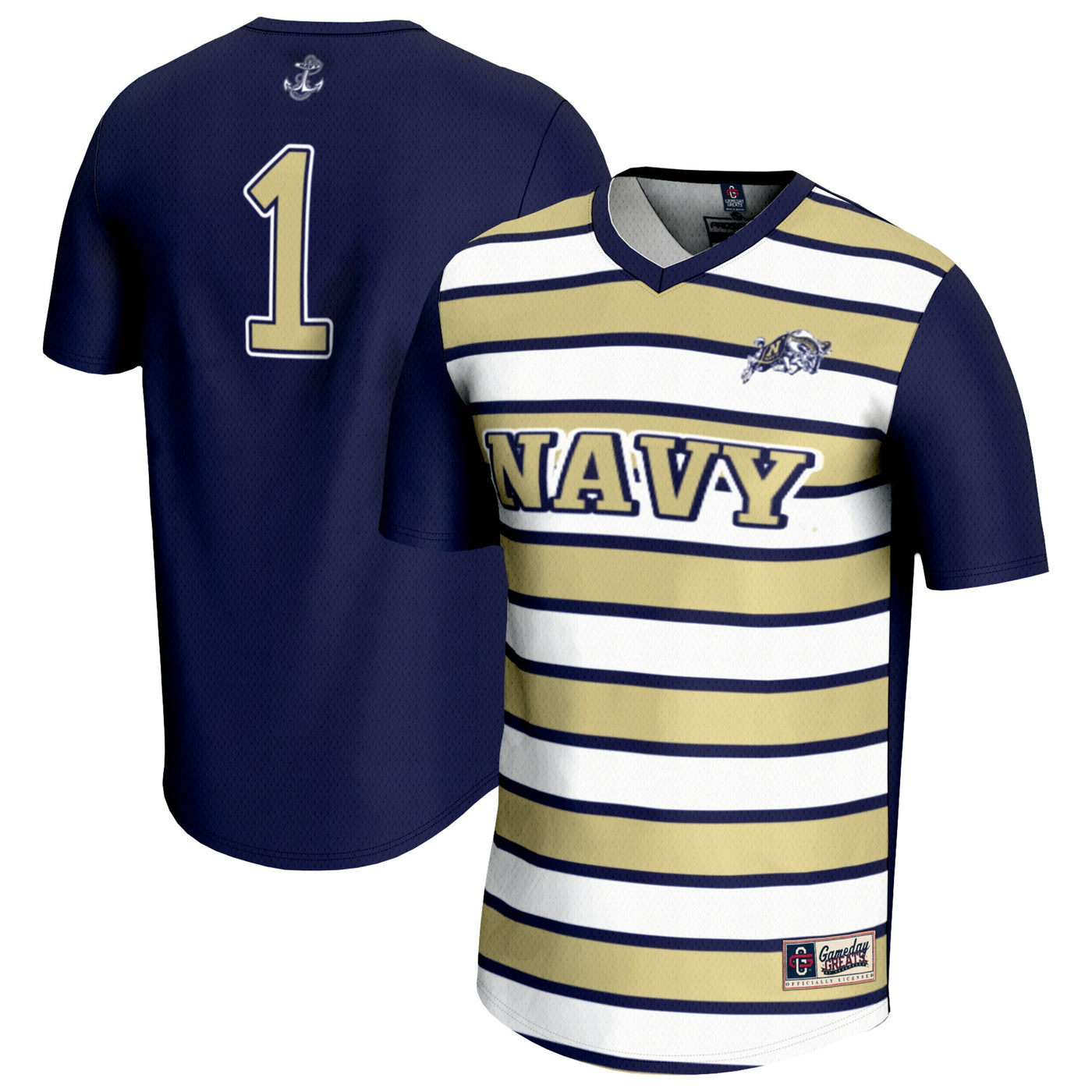 GameDay Greats #1 Navy Navy Midshipmen Lightweight Soccer Fashion Jersey
