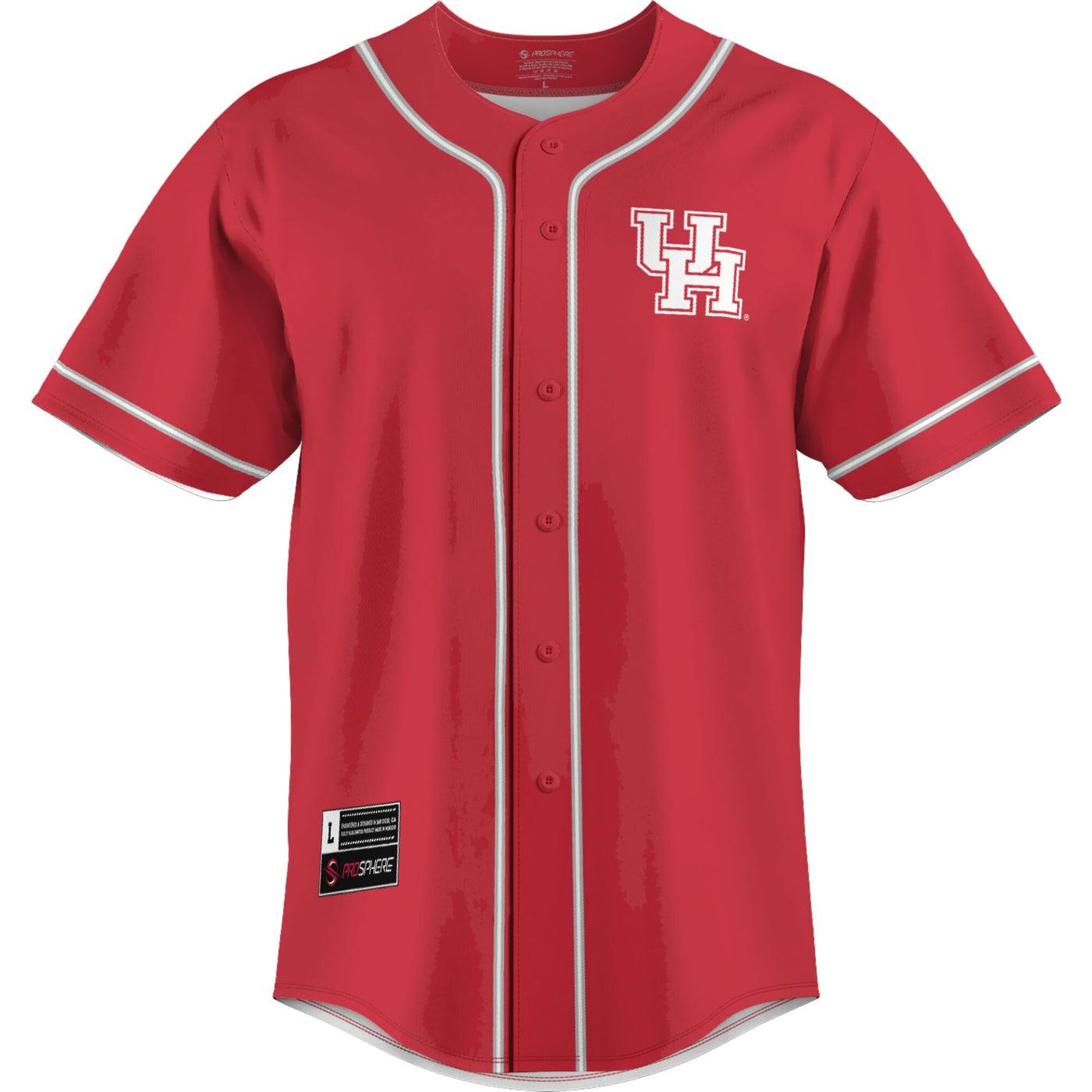 GameDay Greats Red Houston Cougars Lightweight Baseball Jersey
