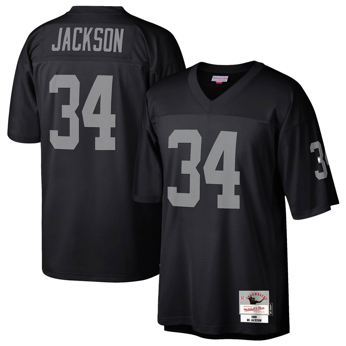 Las Vegas Raiders Bo Jackson Mitchell & Ness Black Legacy Replica Jersey