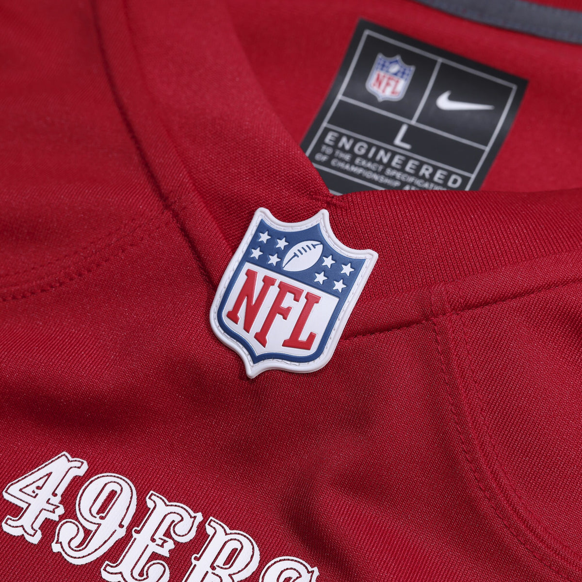 San Francisco 49ers Mac Jones Scarlet Team Game Jersey