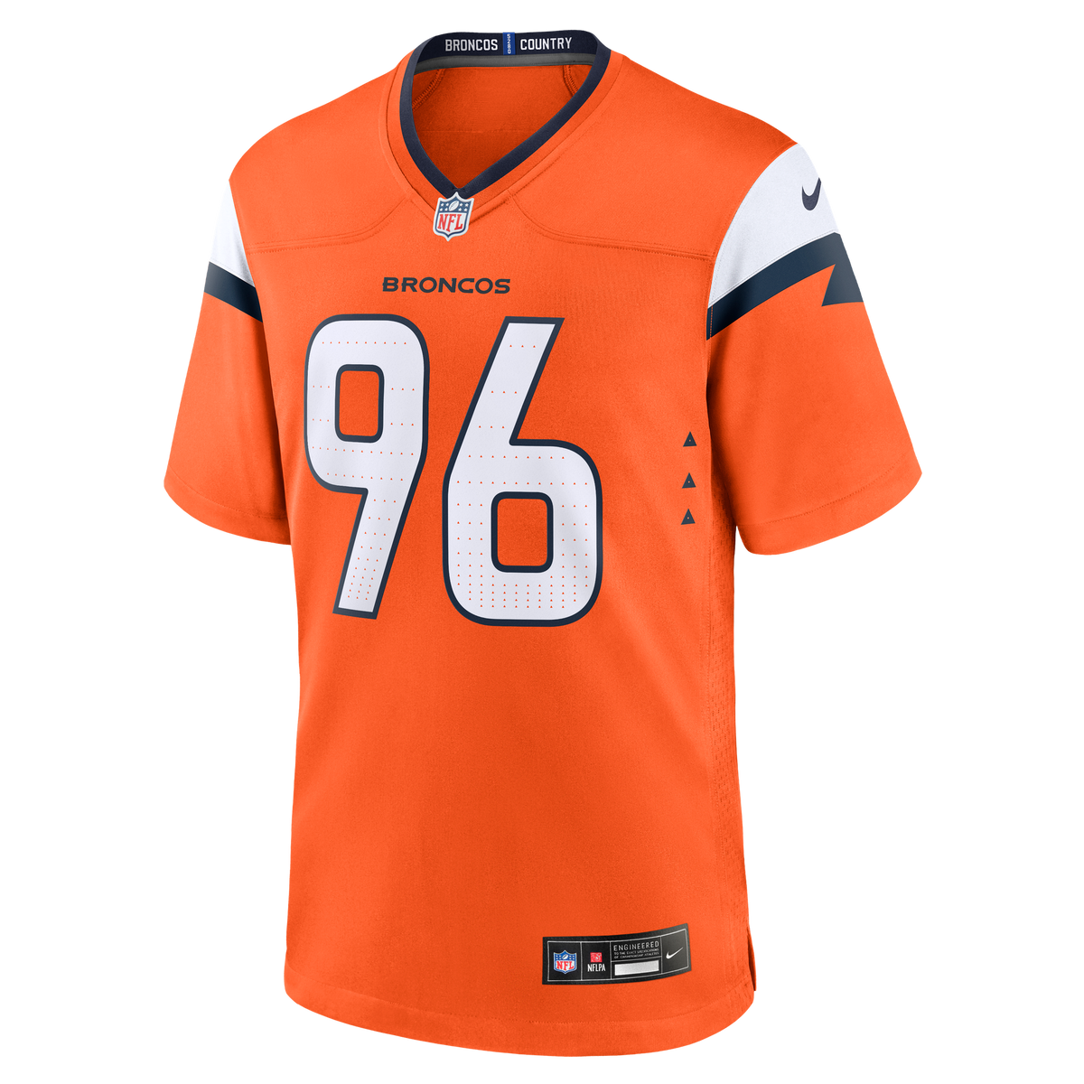 Denver Broncos Eyioma Uwazurike Nike Orange Team Game Jersey