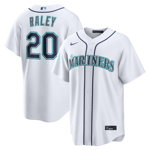 Seattle Mariners Luke Raley White Home Replica Jersey