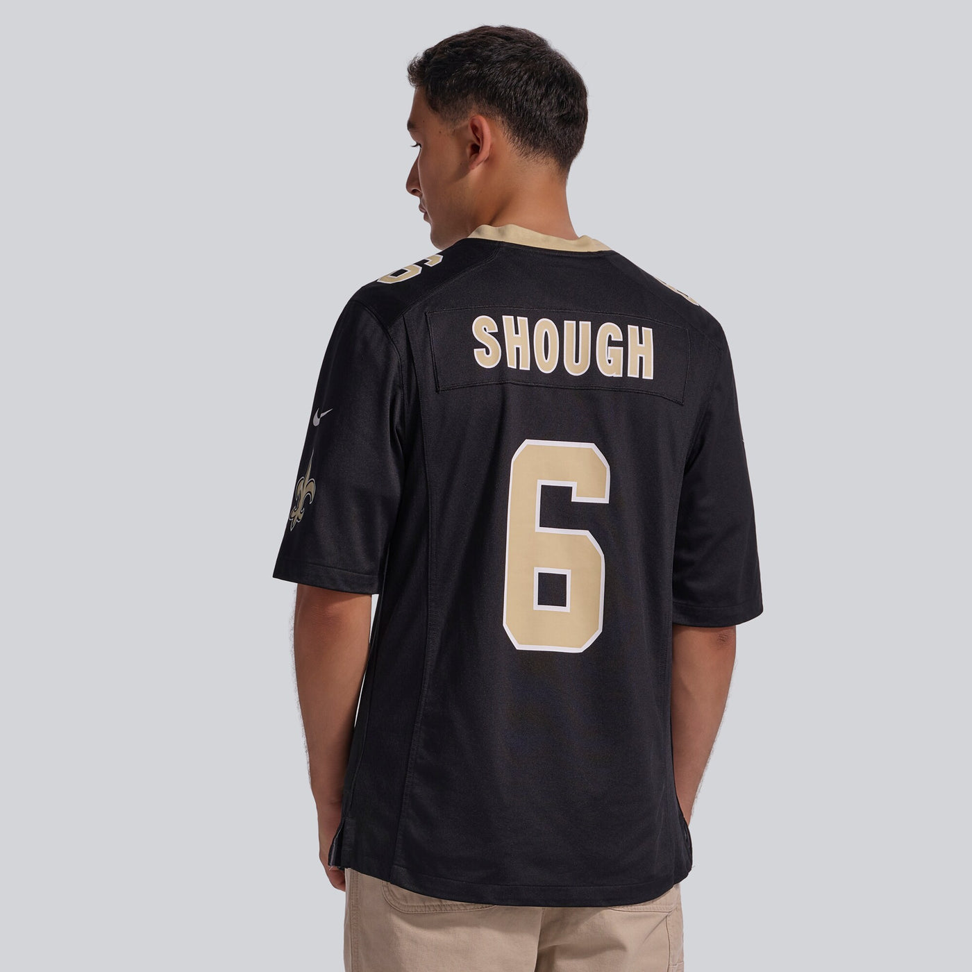 New Orleans Saints Tyler Shough Nike Black Game Jersey