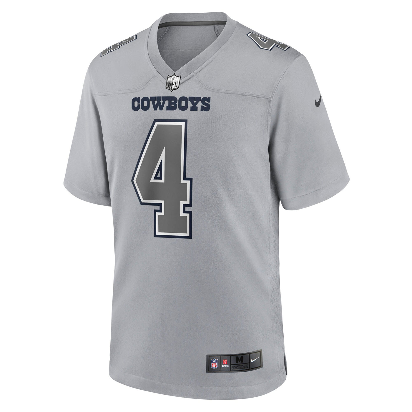 Dallas Cowboys Dak Prescott Nike Gray Atmosphere Fashion Game Jersey