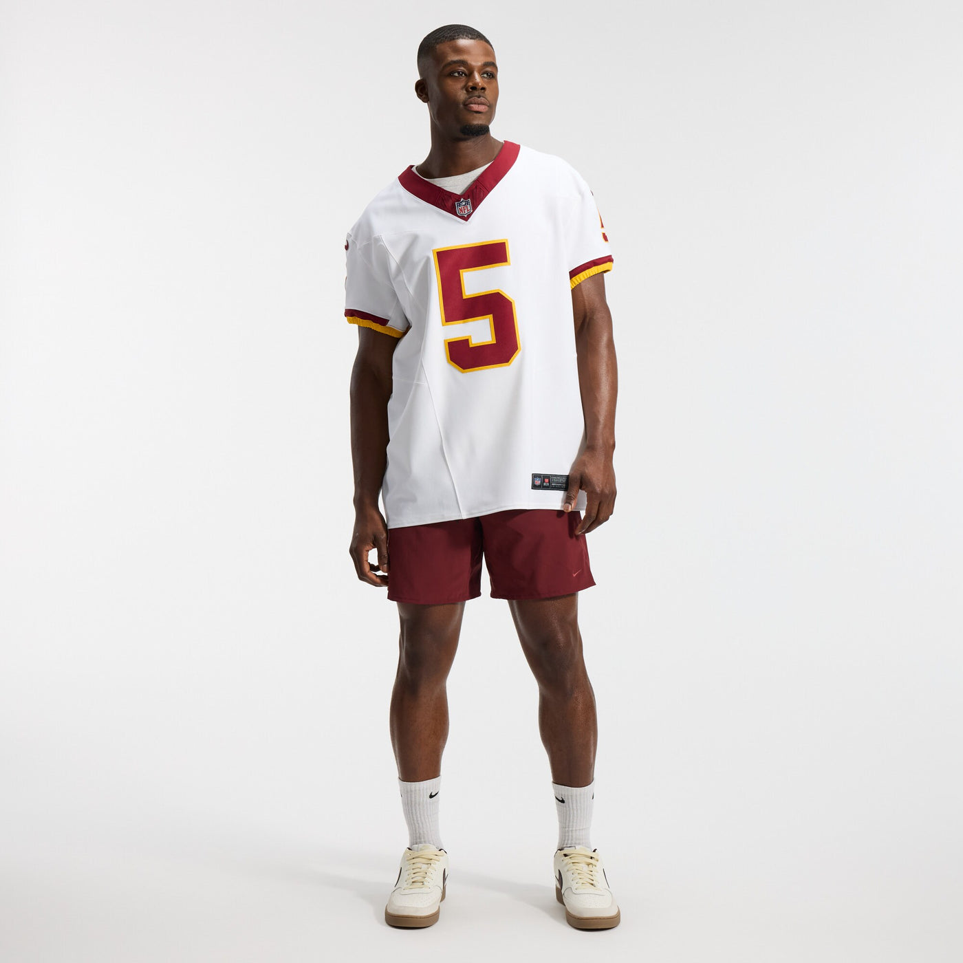 Washington Commanders Jayden Daniels Nike White Alternate 2 Super Bowl Era Vapor F.U.S.E. Elite Jersey